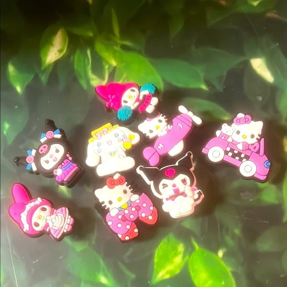 8 Hello Kitty Croc Charms Jibbit Shoe Charm - Picture 1 of 8